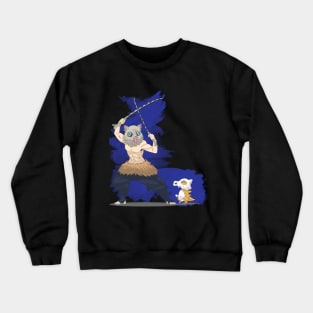 Inosuke and his little friend Crewneck Sweatshirt